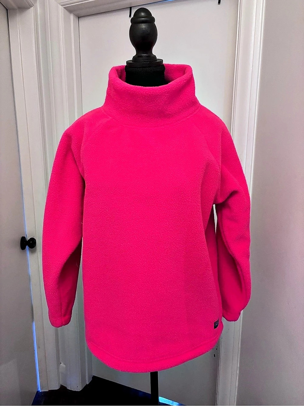 Gap Arctic Fleece Super Pink Fleece Turtleneck Jacket in Pink XS Petite NWT